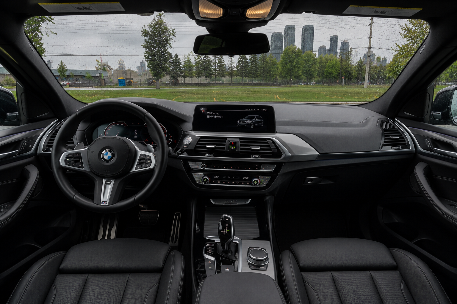 2022 BMW X4 M Sport interior cockpit view